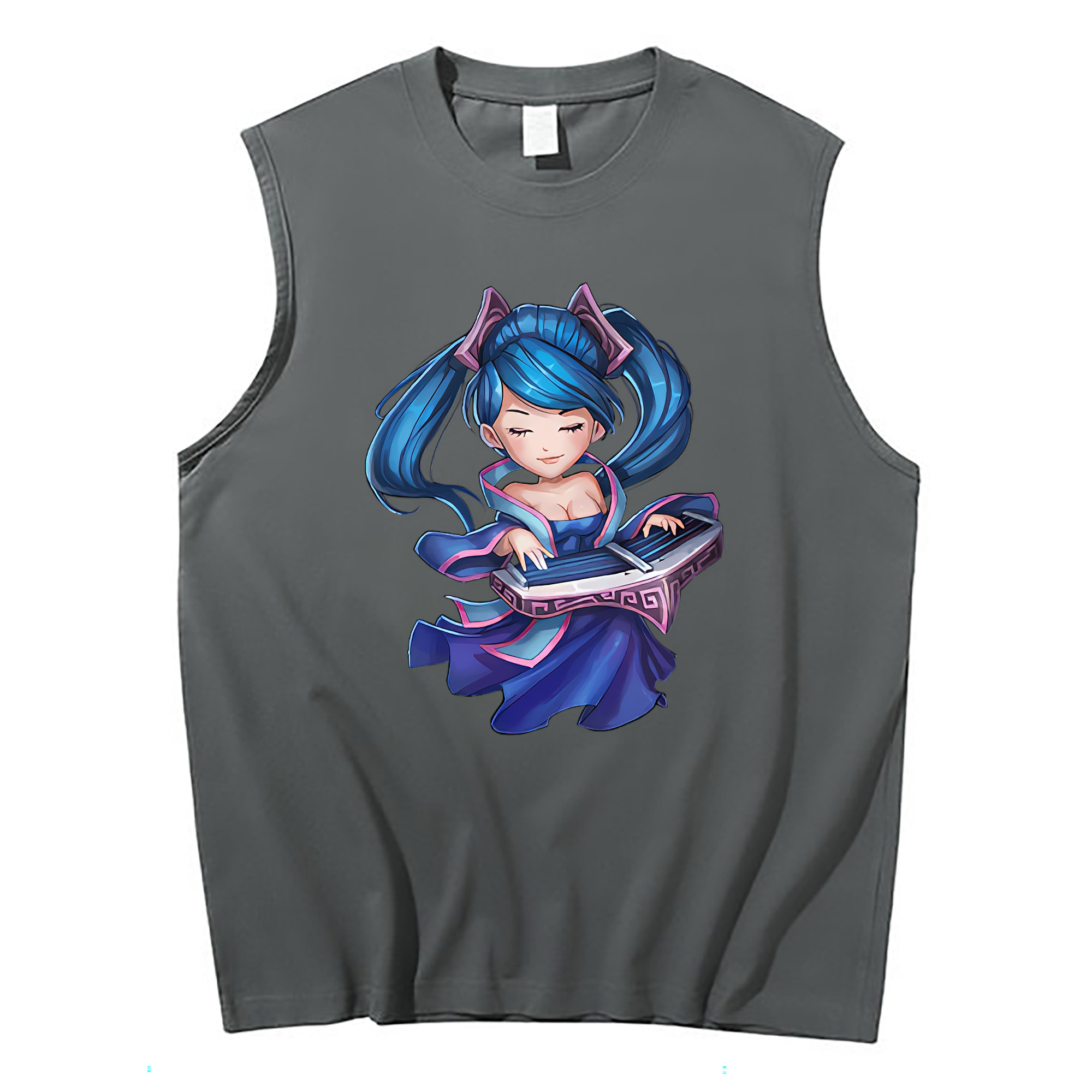 （画像用） リーグ・オブ・レジェンド League of Legends LOL コットン100％タンクトップ（フロントプリント）